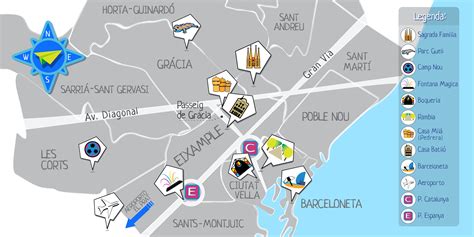 Mappa Barcellona Barcelona Map Parc Guell Lodge Ideas Metro Map The