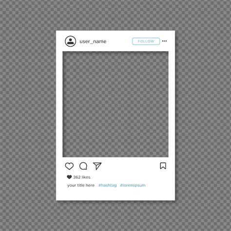 Instagram Picture Frame Template