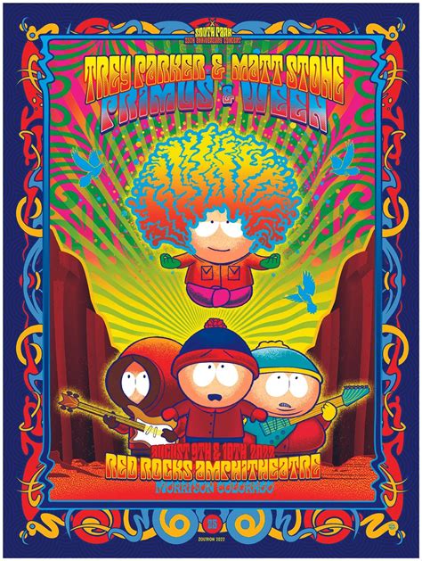 South Park 25th Anniversary Concert Merchandise South Park Poster