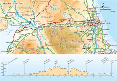 Hadrians Wall Path Guidebook Includes Os Map Cicerone Press