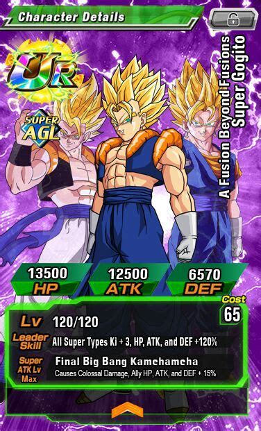 Super Gogito Custom Card Dokkan Battle Amino