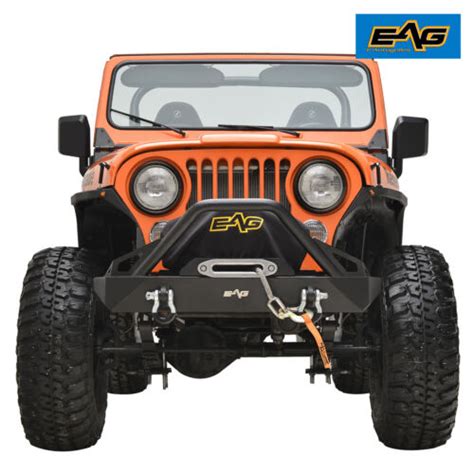 Eag Fits 76 86 Jeep Wrangler Cj Stubby Front Bumper Ebay
