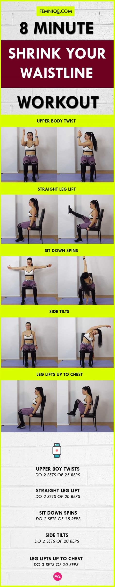 Ingat, toppers, lakukan program diet dengan cara yang sehat dan. Chair Exercises For Abs: 8 Minute Tiny Waist & Flat Tummy ...