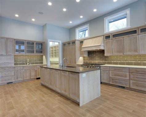 Painting oak cabinets white an amazing transformation lovely etc. whitewashed oak cabinets home design photos shaped kitchen ...