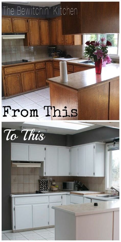 If you plan to reuse the old hardware, then make sure to. Painting Kitchen Cabinets - Transforming Dated 1970s Oak ...