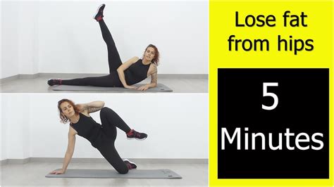 Exercise To Lose Fat From Hips In 5 Minutes Youtube