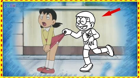 Nobita And Shizukas Skirt Funny Doraemon In Hindi How Drawing Doremons