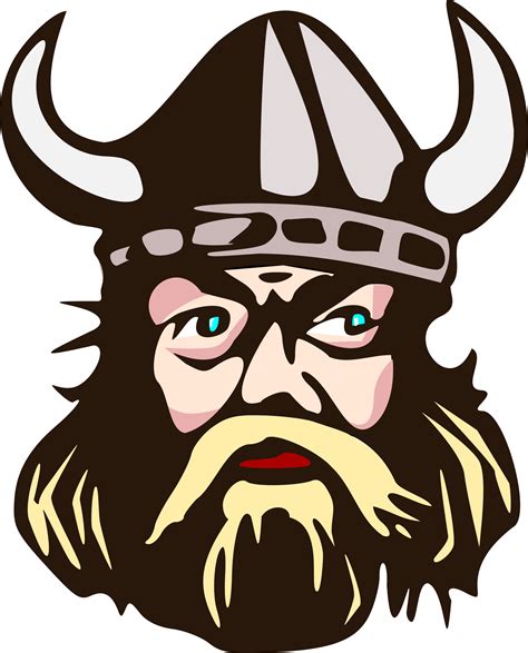 Clipart Viking Head With Horn