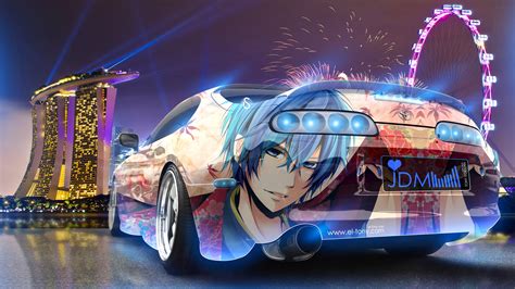 Super Car Tony Kokhan Colorful Toyota Supra Jdm Anime Wallpapers