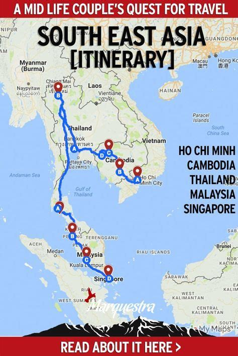 Southeast Asia Itinerary 3 Months Asia Travel Backpacking Asia
