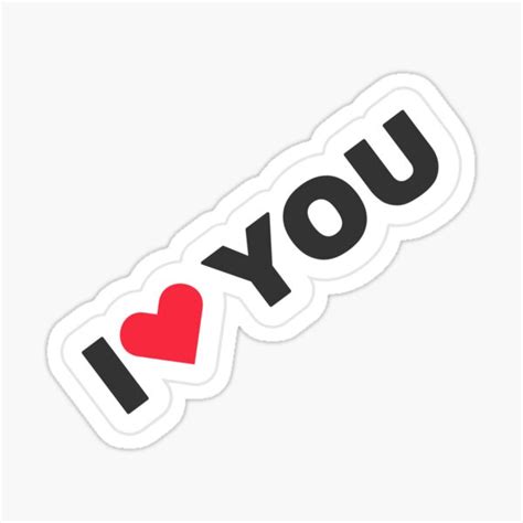 Sticker I Love You Sticker For Sale By Ehsan777 Redbubble
