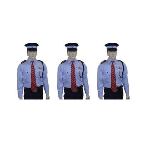 Poly Cotton Full Sleeve Security Guard Uniform Packaging Type Packet