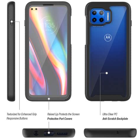 For Motorola One 5g Ace One 5g Uw G 5g Plus Case Built In Screen