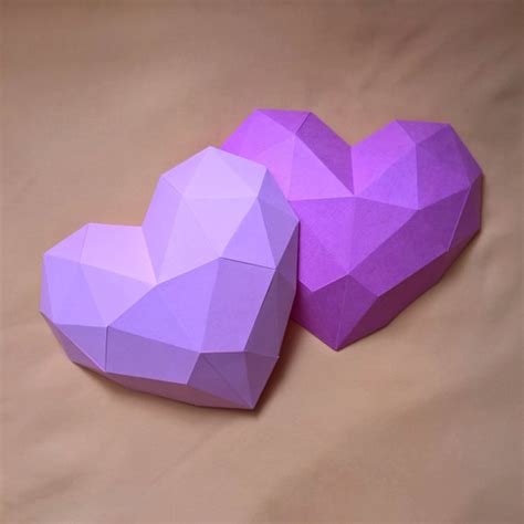 He's a 3rd class junior magic knight. Papercraft heart printable DIY template