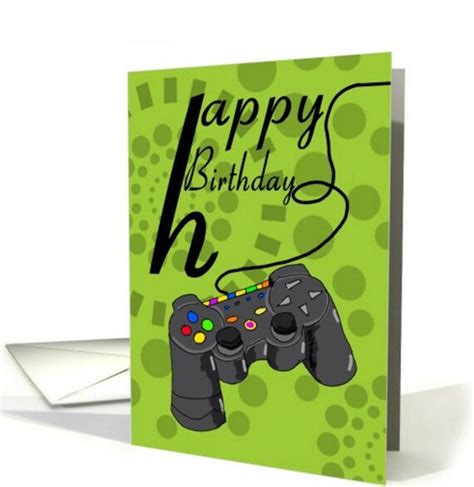 Verjaardag Game Controller Kaart De Kaart Van Het Spel