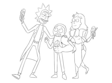 Rick And Morty Printable For Kids Coloring Page Download Print Or