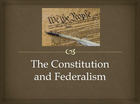 Ppt The Constitution And Federalism Powerpoint Presentation Free