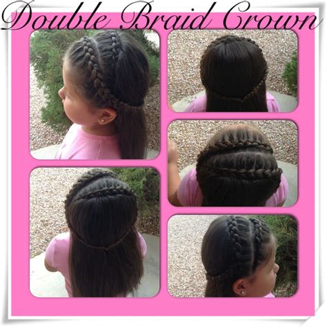 Rated 3.00 out of 5 based on 2 customer ratings. Double braid crown #braids #hair #babygirl | Crown braid ...
