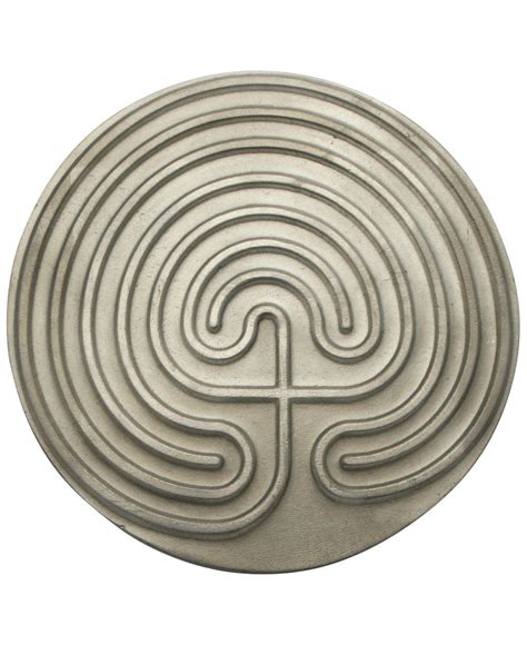 Pewter Meditation Labyrinth Classical 7 Circle Design Labyrinth Labyrinth Design Circle Design