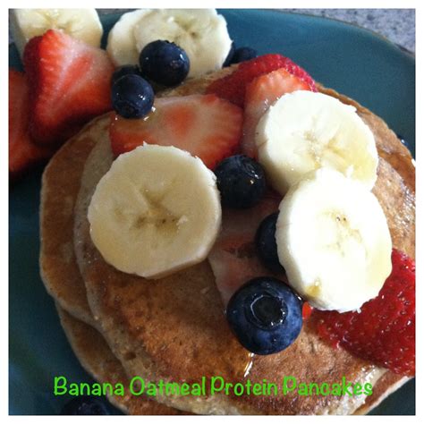 Banana Oatmeal Protein Pancakes Fit And Healthy With Debbie