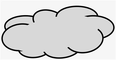 Cloud Clip Art Outline Grey Cloud Clipart Transparent