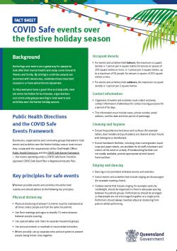 Some restrictions are made by the provincial health officer (pho) under the public health act and others are made most orders can be enforced by police and compliance and enforcement officials. COVID Safe events over the festive holiday season | Health ...