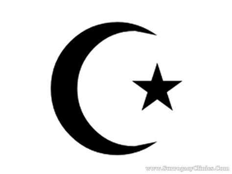 The Symbol Of Islam Its A Moon With A Star Their Official Color