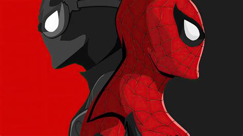 Black And Red Spiderman Hd Superheroes 4k Wallpapers Images