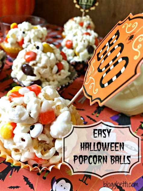 Easy Halloween Popcorn Balls