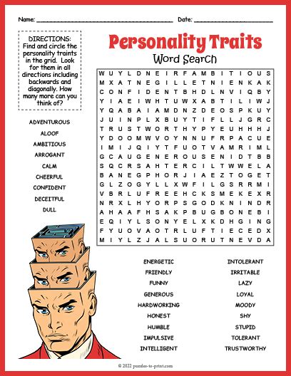 Esl English Powerpoints Character Traits Word Search Vrogue Co