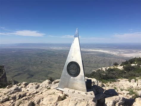 The Highest Point In Texas Guadalupe Peak 8750 Feet Hiking