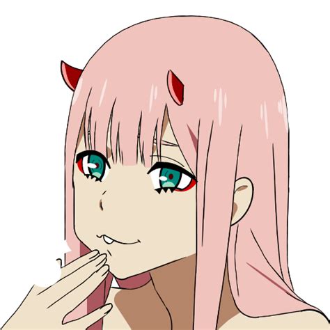 Anime Girl Zero Two Png Clipart Png Mart
