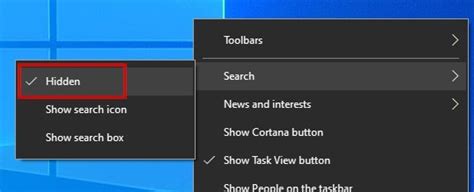 How To Show And Hide Search Bar From Taskbar In Windows 10 Wincope
