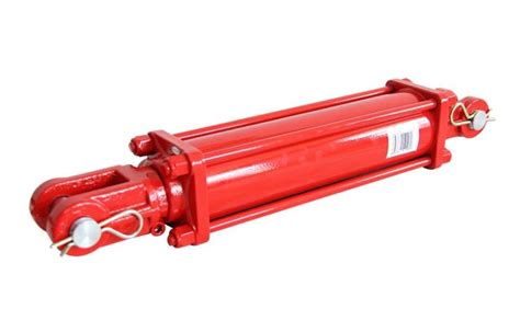 Two Way Replacement Hydraulic Cylinder For Front End Loader Red Color
