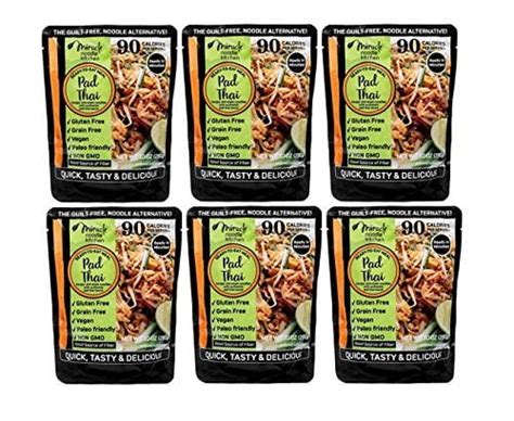 Miracle Noodle Gluten Free Ready To Eat Meals Pad Thai 6 Count