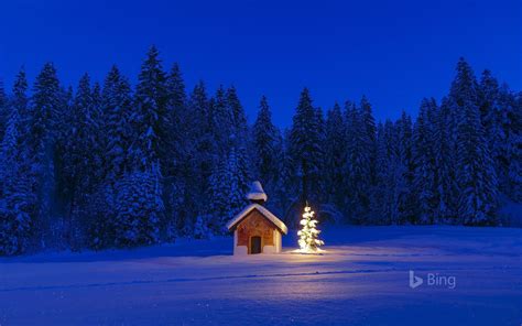 Germany Bavaria Chapel Christmas 2018 Bing Wallpaper Preview