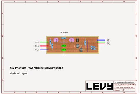 Levy Sound Design 48v Phantom Powered Electret Condenser Microphone