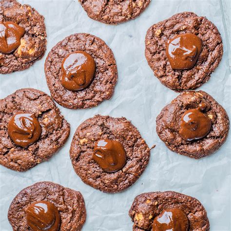 Vegan Gluten Free Chocolate Hazelnut Thumbprint Cookies Hazel Cacao