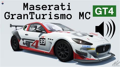 Assetto Corsa Sound Maserati GranTurismo MC GT4 Red Pack YouTube