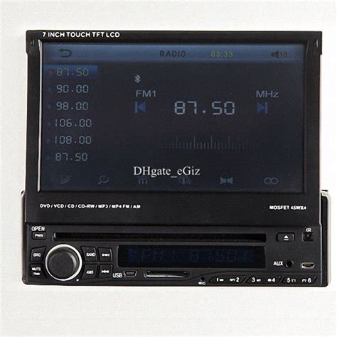 7 Inch Flip Down Car Dvd Player Car Stereo In Dash One Din Hd Lcd
