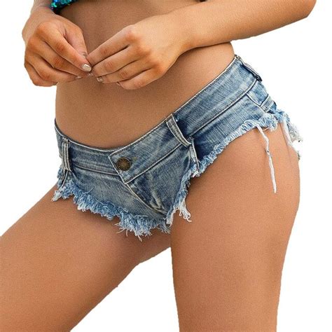 Mini Micro Short Femme Sexy Thong Denim Shorts Female Cotton 2018 Spring Summer Jeans Shorts