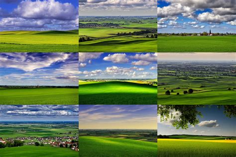 The Default Windows Xp Wallpaper Bliss With A Small Stable Diffusion
