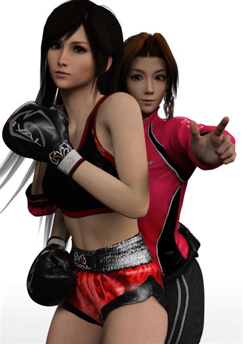 Tifa Lockheart And Aerith Gainsborough On G2f By Gravureboxing On