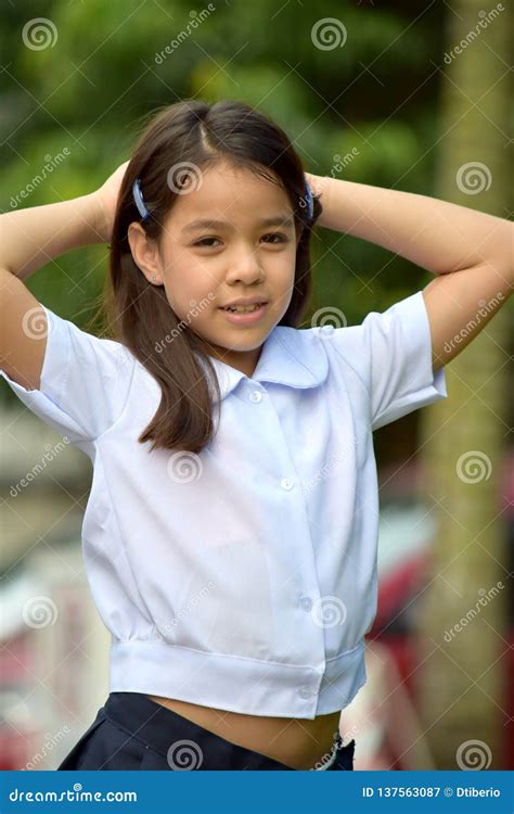 Cute Filipina Girl Relaxing Stock Image Image Of Beautiful Cute 137563087