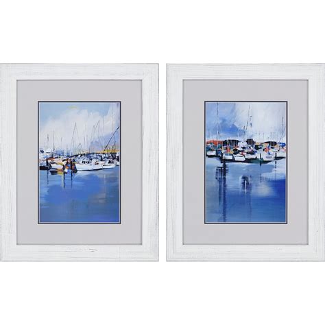 Paragon - Boats Pk/2 | Framed wall art sets, White framed art, Frames on wall