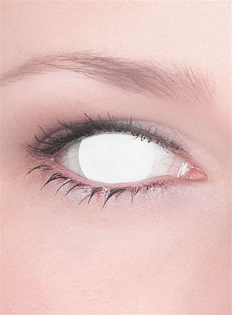 White Contacts White Contact Lenses No Pupil Seer Effect Contact