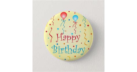 Birthday Wishes Pin Button
