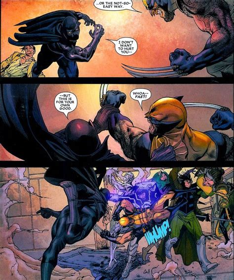 Wolverine Vs Black Panther Unarmed Cage Fight Battles Comic Vine