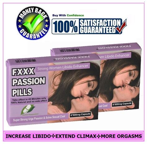 2pak Women Sex Pills Enhancer Fxxx Passion Capsules Drive Women Libido Higher