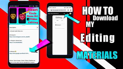 How To Download Editing Materials From Description How To Extract